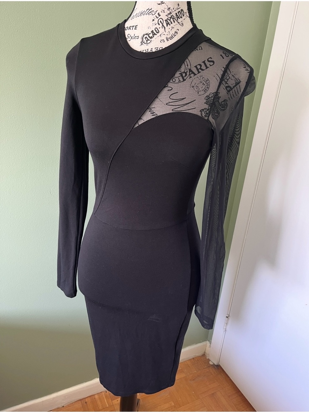 Stretch mesh dress